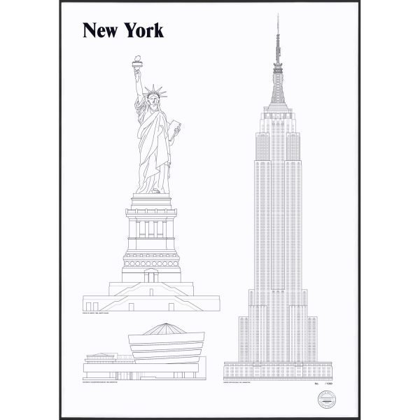 Studio Esinam New York Landmarks Juliste