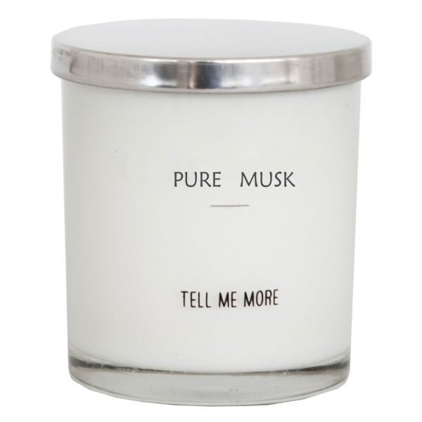 Tell Me More Soy Wax Tuoksukynttilä Pure Musk