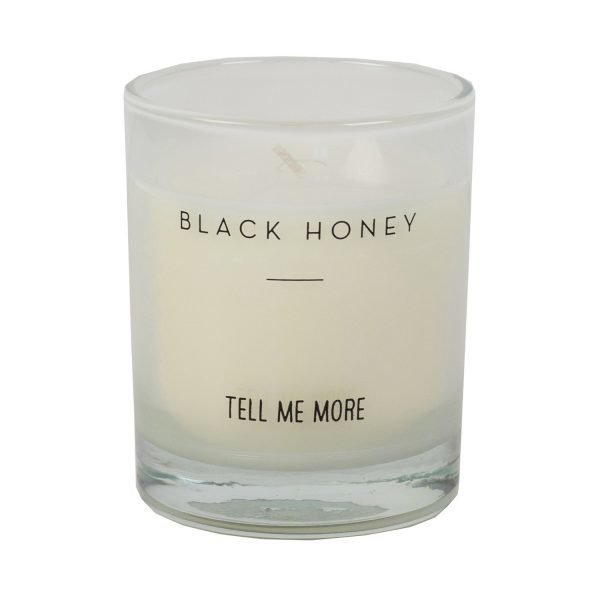 Tell Me More Soy Wax Tuoksukynttilä S Black Honey