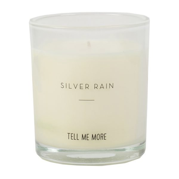 Tell Me More Soy Wax Tuoksukynttilä S Silver Rain