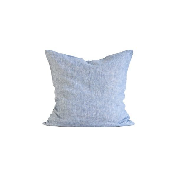 Tell Me More Washed Linen Tyynyliina Woven Light Blue 65x65 Cm