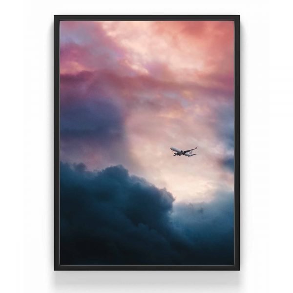 The Nordic Poster Airplane Juliste Roosa 30x40 Cm