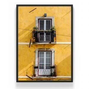 The Nordic Poster Yellow House Juliste Keltainen 50x70 Cm