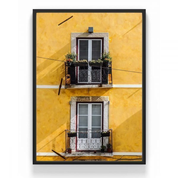 The Nordic Poster Yellow House Juliste Keltainen 50x70 Cm