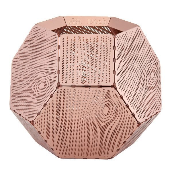 Tom Dixon Etch Kynttilälyhty Wood Kupari