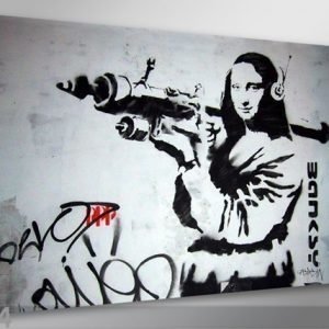 Visario Seinätaulu Banksy Art 60x80 Cm