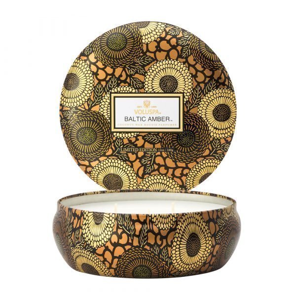 Voluspa 3 Wick Tuoksukynttilä Baltic Amber Ltd 60h