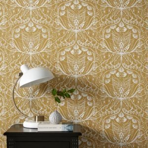 Wallpaper By Ellos Anna Lisa Tapetti Keltainen