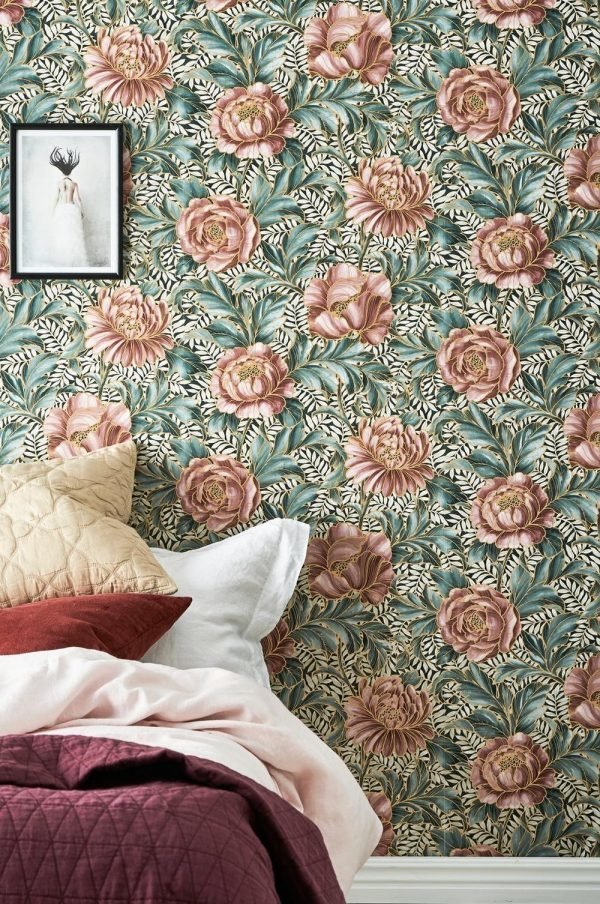 Wallpaper By Ellos Penelope Tapetti Roosa