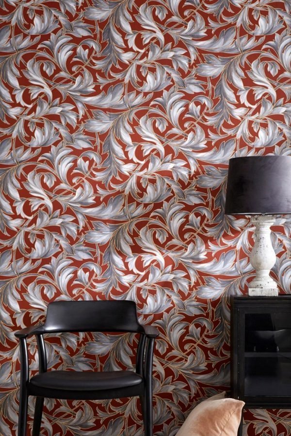 Wallpaper By Ellos Ruby Tapetti Roosa