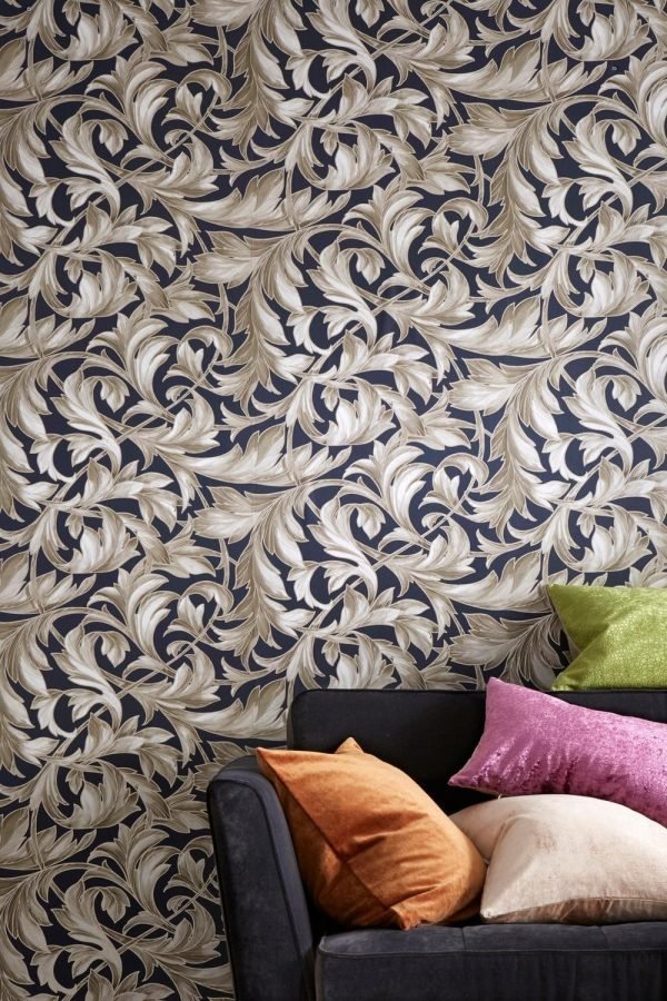 Wallpaper By Ellos Ruby Tapetti Sininen