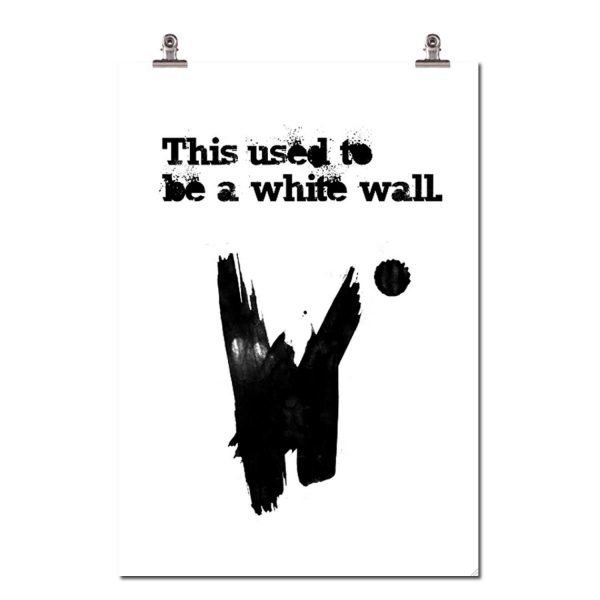 Wallstuff White Wall Juliste