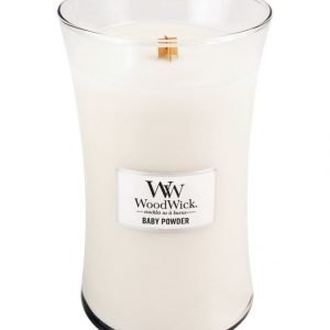 Woodwick Baby Powder Tuoksukynttilä 18 cm