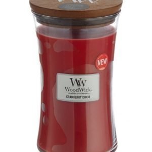 Woodwick Cranberry Cider Tuoksukynttilä 18 cm