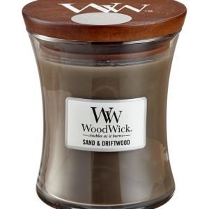 Woodwick Sand & Driftwood Tuoksukynttilä 12 cm