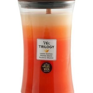 Woodwick Trilogy: Citrus Burst Tuoksukynttilä 18 cm